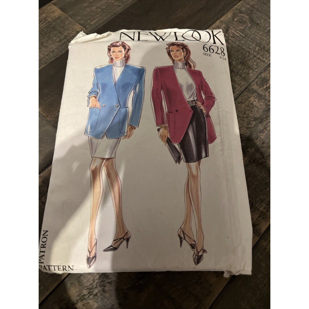 New Look Sewing Pattern ︱Vintage︱Blazer︱6628︱8-18︱UNCT